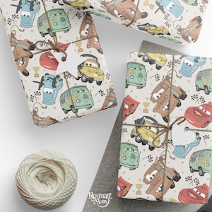 Blixten McQueen Presentpapper – Disney Pixar Racerbil Presentpapper