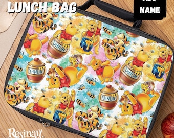 Anpassbare Winnie the Pooh Insulierte Lunch Tasche, Disney Schultasche
