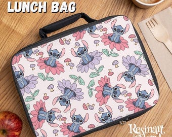 Borsa termica per il pranzo Disney Stitch, personalizzabile