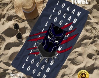 Personalisiertes Avengers Strandtuch: Individuelles Superhelden Geschenk