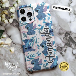 Stitch Phone Case, Blue phone case, iPhone Phone Case, Samsung Phone Case, Stitch Protective Cover, Disney Inspired Case for iPhone, Samsung