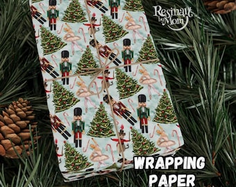 Nutcracker Christmas Wrapping Paper, Fine Art Paper