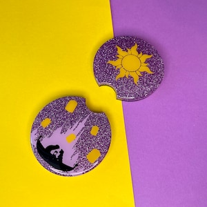 Tangled Car Coaster set / Disney Car Coasters / Rapunzel Car Coaster