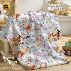 Kuschelige Bären-Babydecke, Honigbär-Decke, Babydecke, Sherpa-Decke, anpassbare Decke