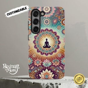 Mandala Meditation Phone Case: Spiritual Yoga Boho iPhone & Samsung Cover