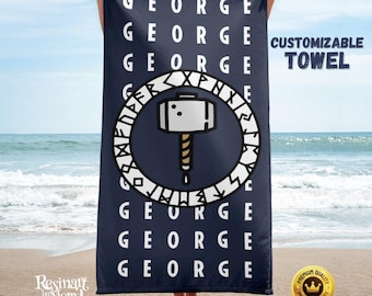 Personalisiertes Avengers Strandtuch: Individuelles Superhelden Geschenk