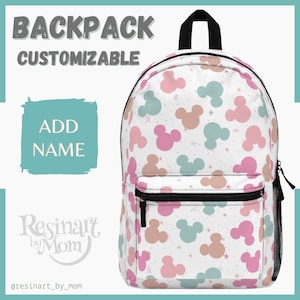 Mouse Backpack, Mouse Backpack for kids, Disney Backpack, Disney Park Bag, Disney School Bag, Customizable Backpack, Kids Backpack