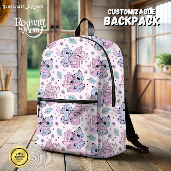 angel backpack kid Stitch and Angel Disney Backpack, Kids School Bag