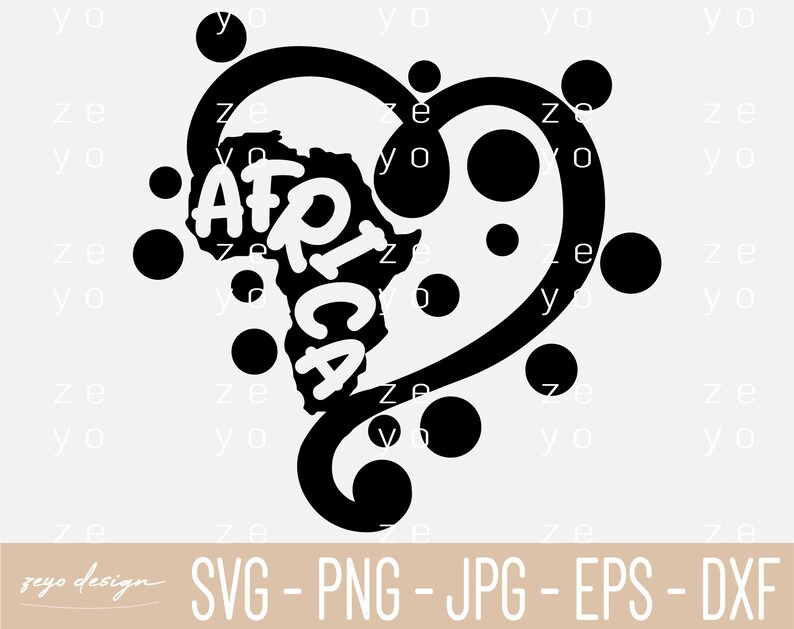 Download Love Africa Svg Png Jpg Africa Map With Heart Sublimation Etsy