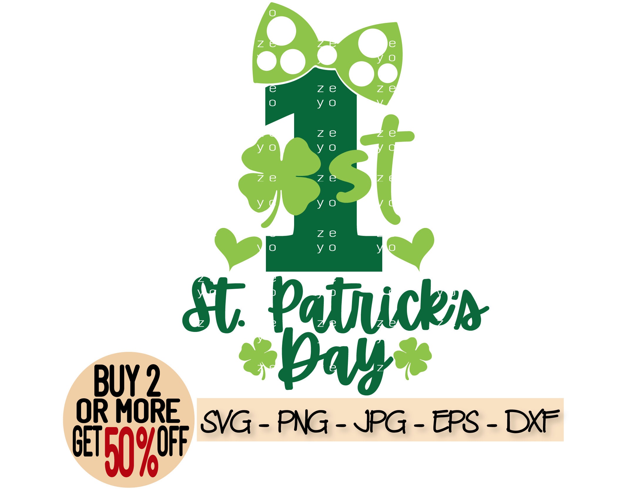 My First St Patrick's Day SVG/PNG/JPG 1st St Patricks Day | Etsy