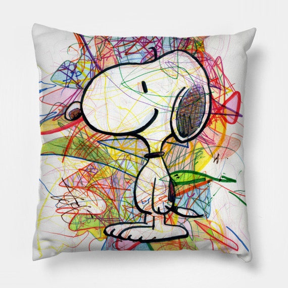snoopy throw pillow