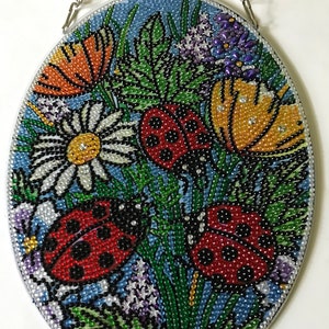 Ladybug themed wall hanging