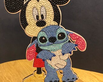 Mickey and Stitch diamond art
