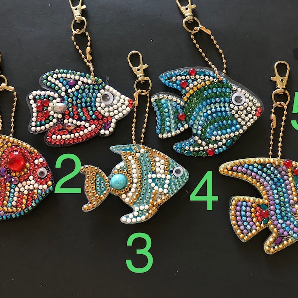 Fish Key Chain Etsy