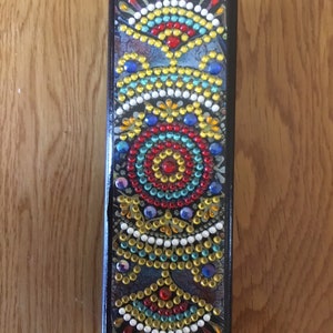 Estuche para anteojos con diamantes de imitación