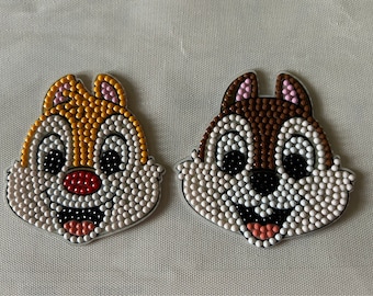 Set of 2 Chipmunk magnets