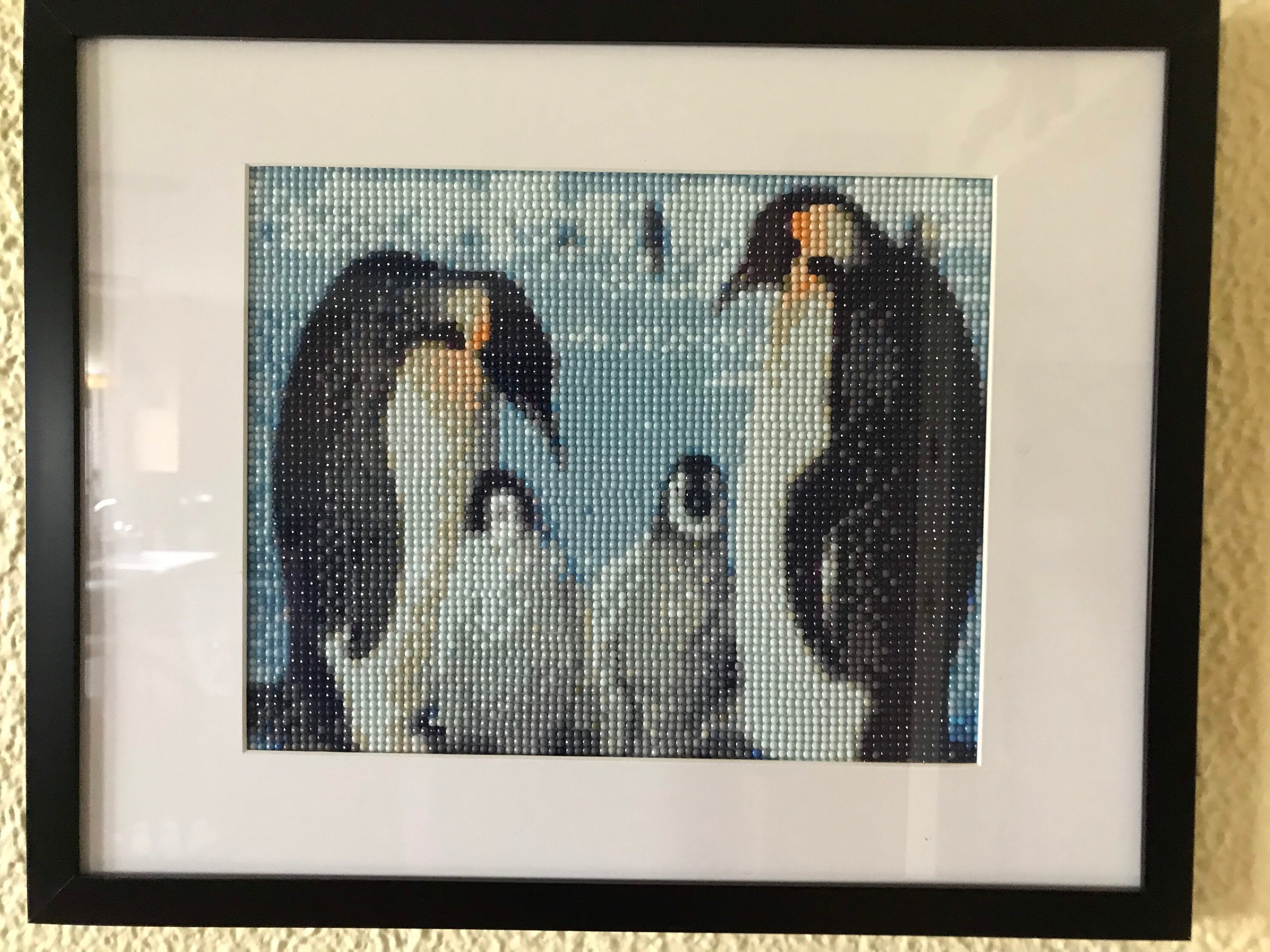 Penguin Diamond Art With Frame