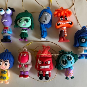 Inside Out inspired ornament set