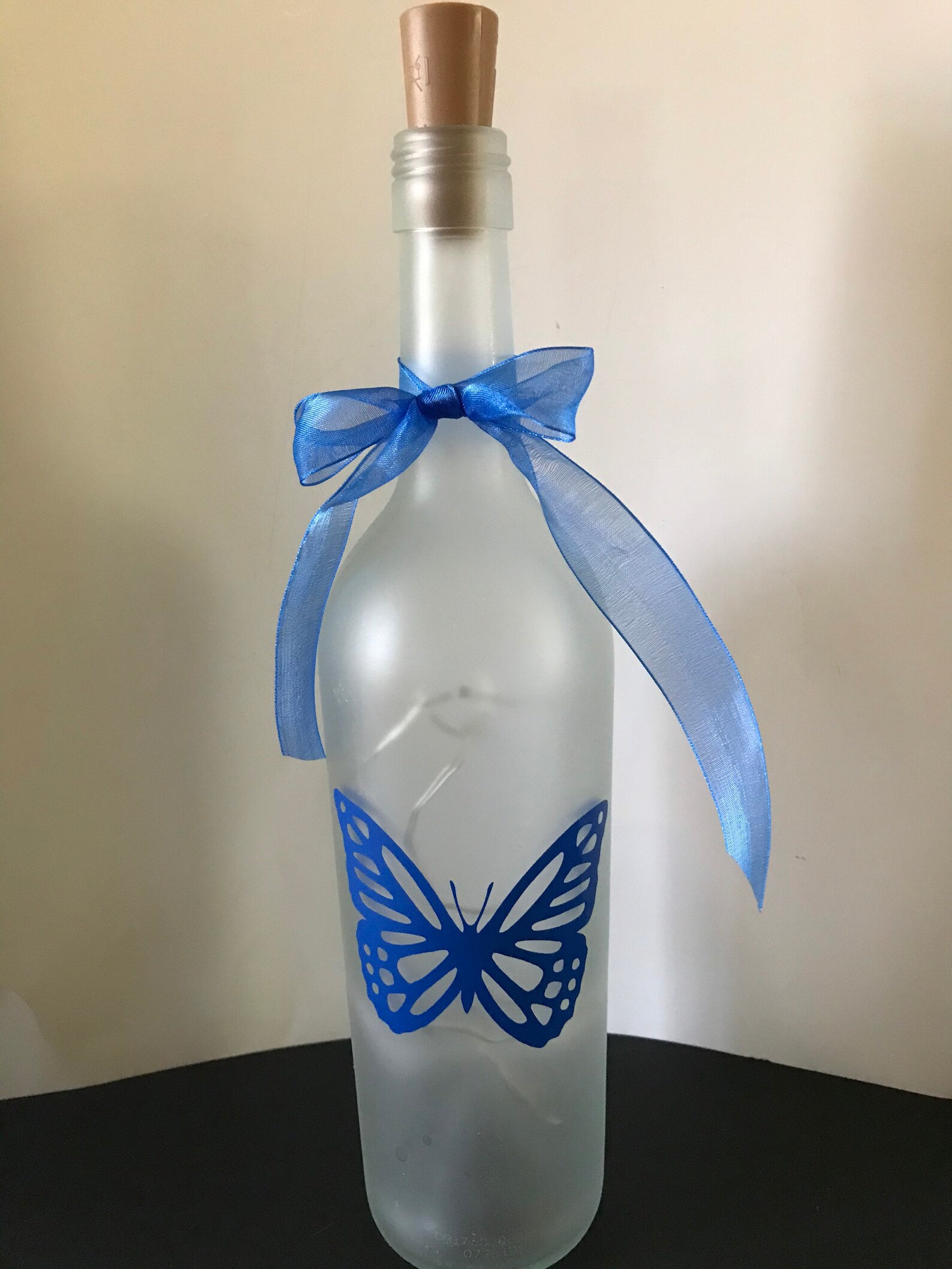 Decorative Butterfly Lighted Bottle Etsy