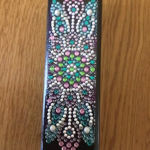 Estuche para anteojos con diamantes de imitación