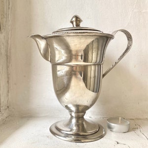 Vintage coffee pot Silver-plated pitcher Vintage kitchen decor Vintage silver tableware