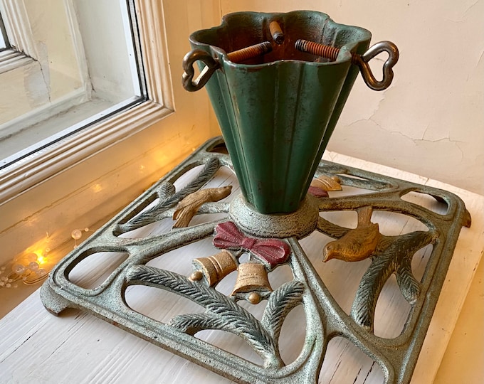 Vintage Cast Iron Christmas Tree Stand 