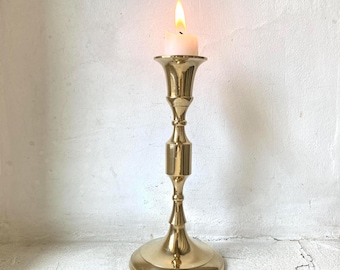 Vintage Brass Candlestick Holder: Taper Candle, Home Decor