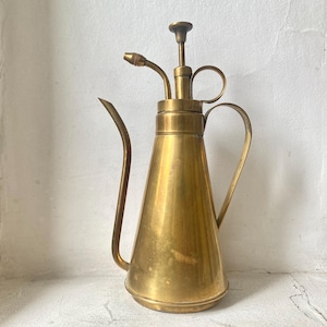Vintage Brass Plant Mister: Decorative Watering Can, Rustic Garden Decor