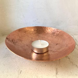 Vintage copper bowl Vintage trinket bowl Decorative bowl Vintage metal bowl Jewellery bowl Copper candle holder Vintage home decor