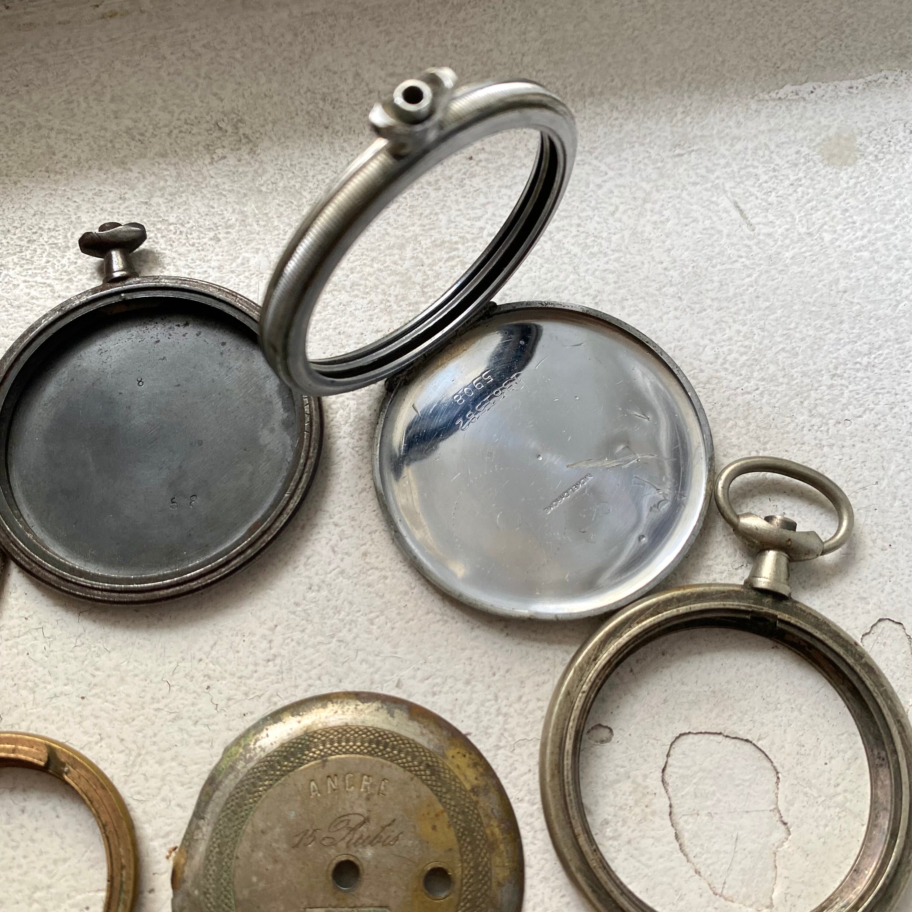 Set of 11 Antique Pocket Watch Parts Antique Pocket Watch Etsy