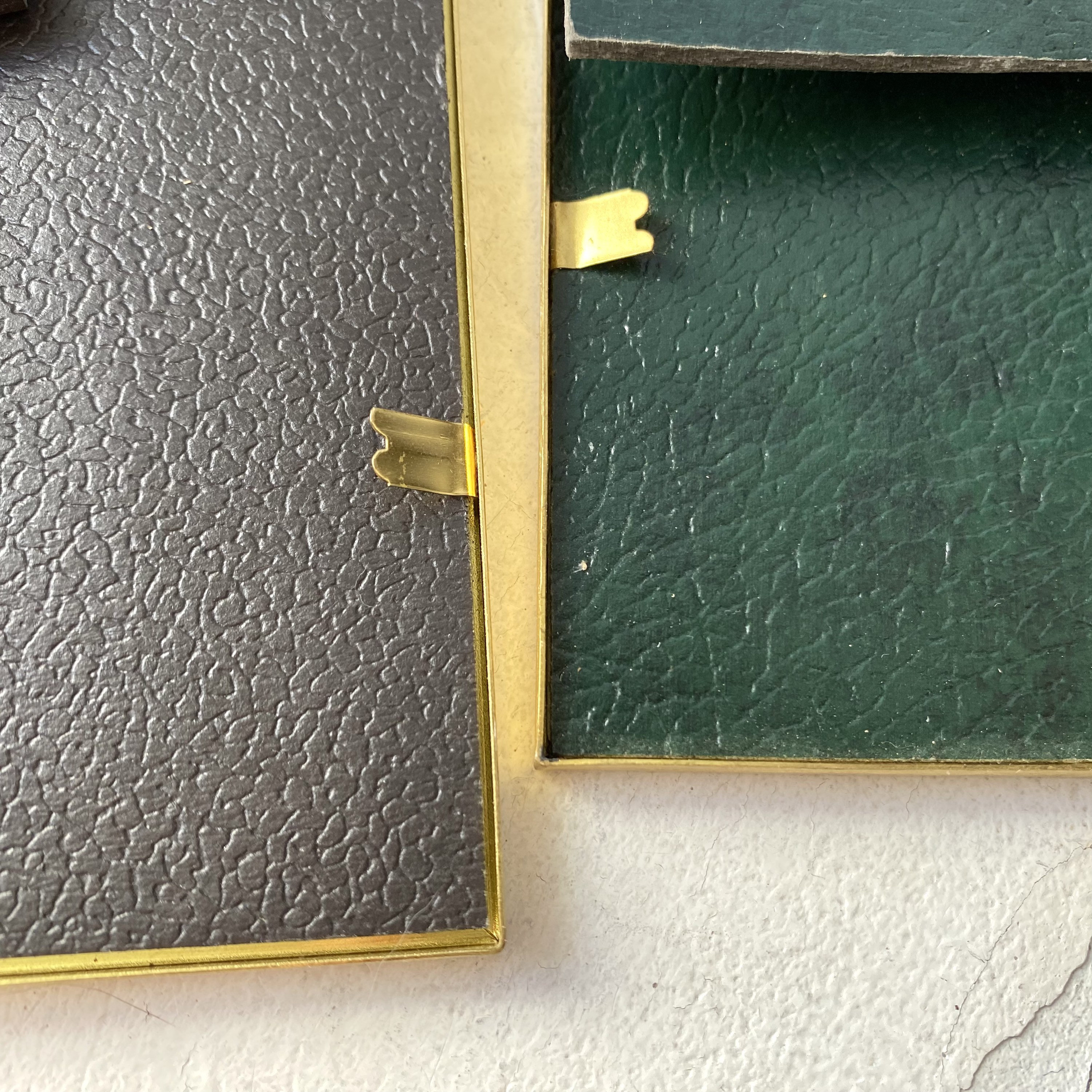 Vintage Golden Metal Picture Frames - Swedish Jyden, Pair - Etsy