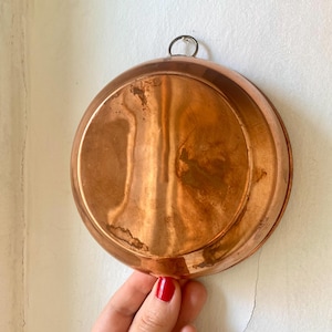 Vintage copper pastry mould smooth Copper cake mold Decorative cake mould Jello mold Lodge kitchen decor Rustic wall decor Cottagecore decor