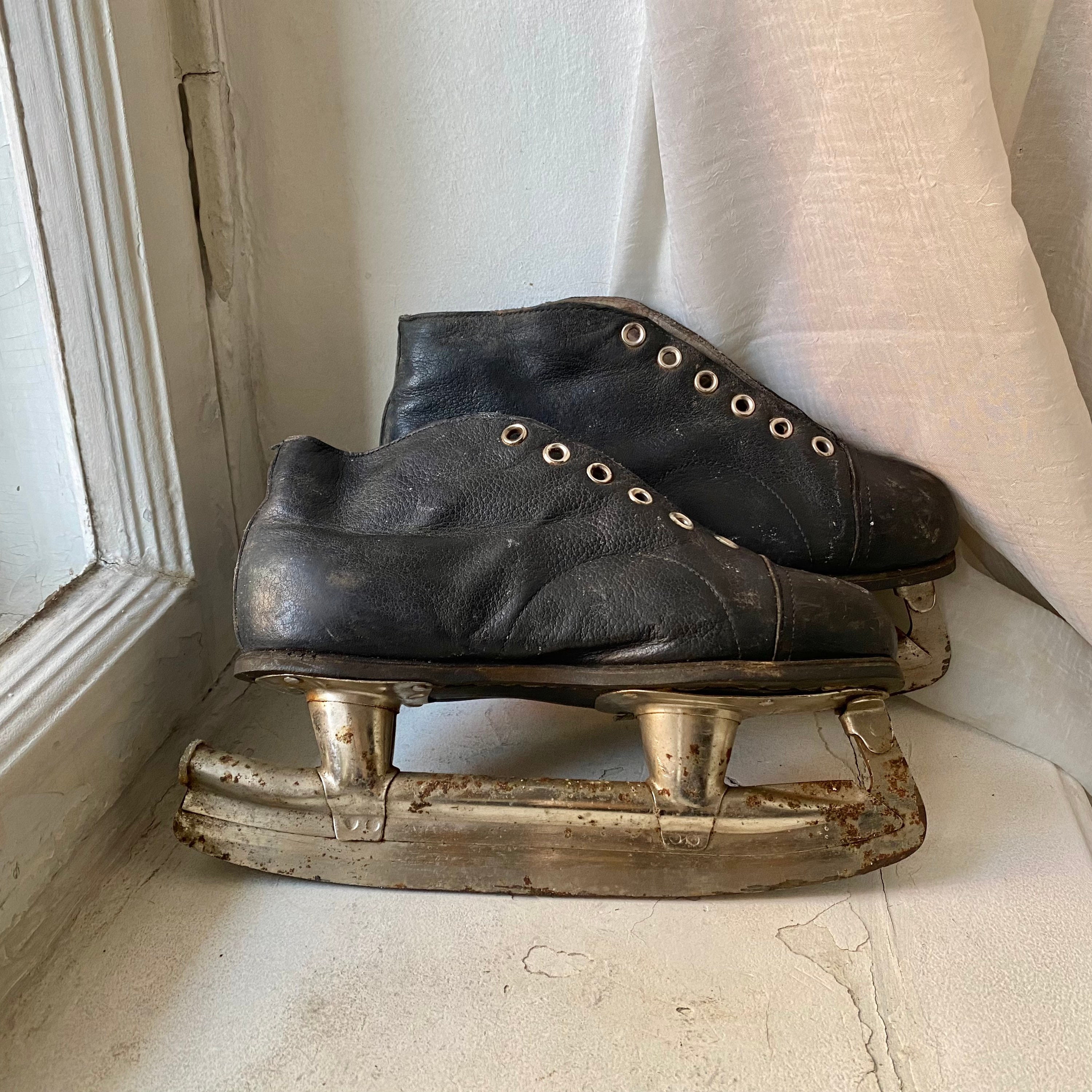 Vintage Black Ice Skates Vintage Childrens Ice Skates Etsy
