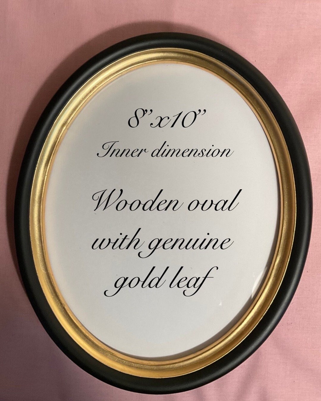 Large Wooden Oval Picture Frame Etsy