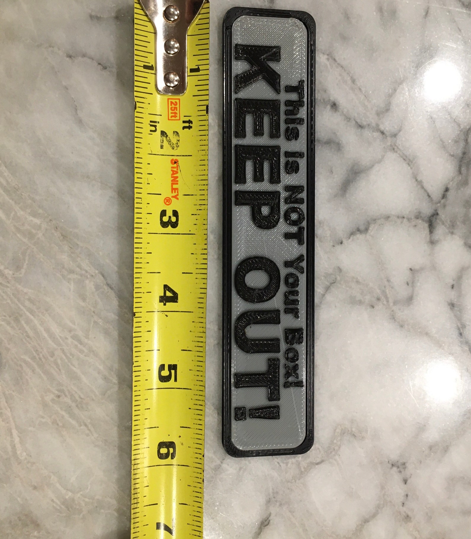 Personalized Tool Box Nameplate 3D Printed With Your Etsy