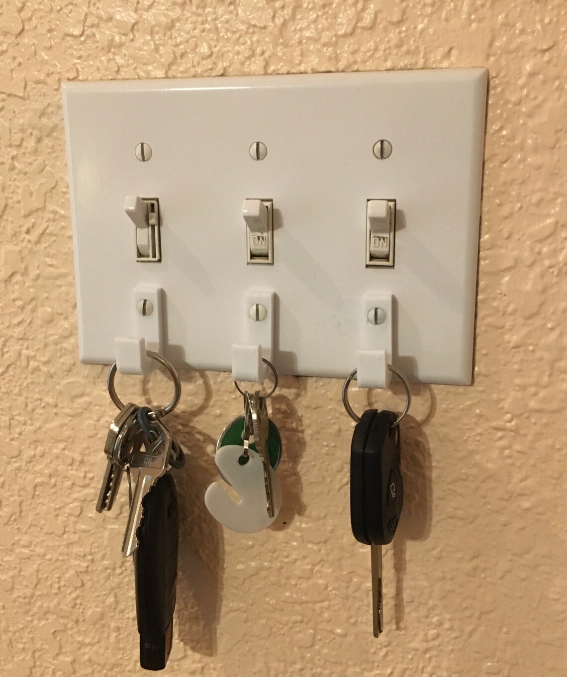 10pack of Single Hook Light Switch Key Hangers With Screws. Etsy