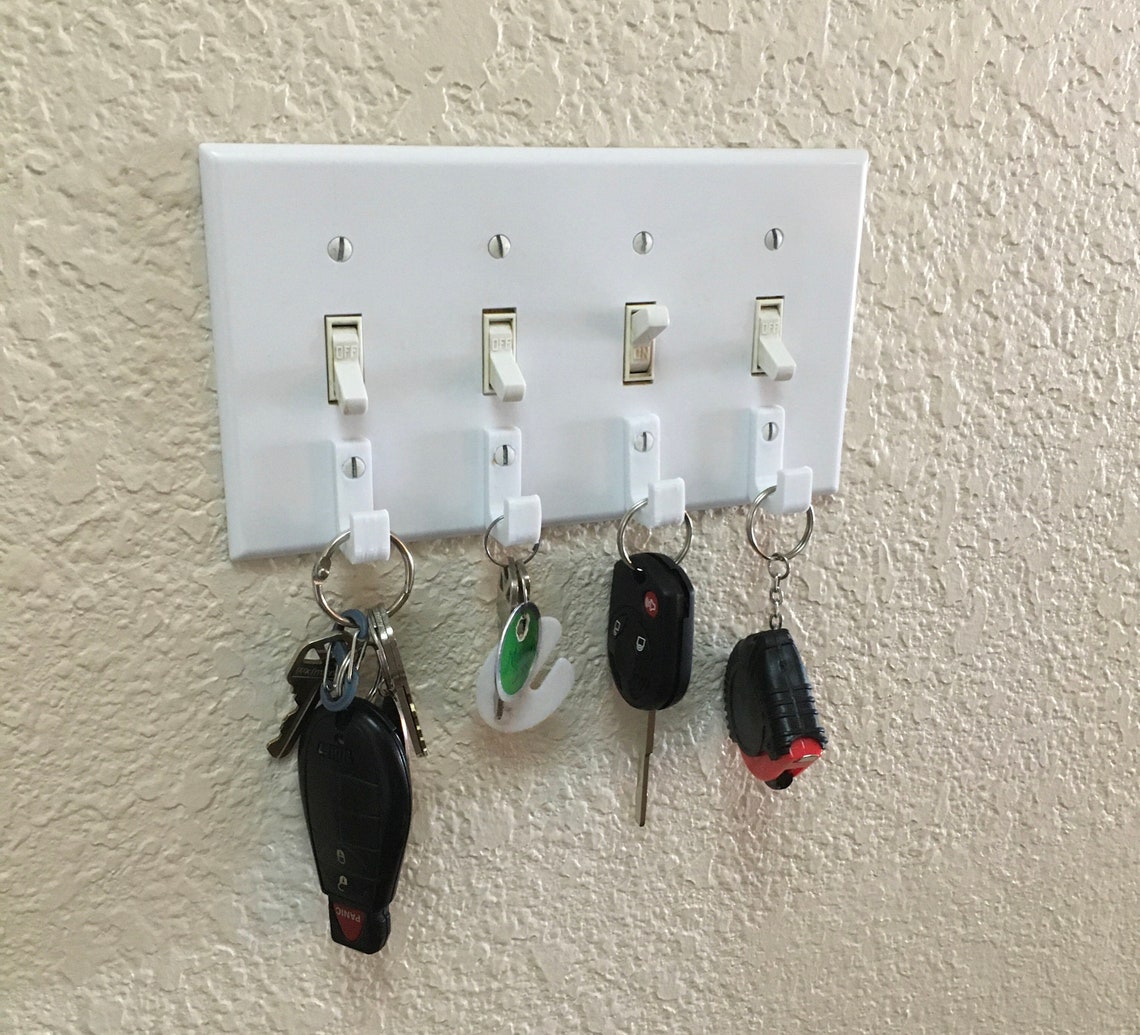 10pack of Single Hook Light Switch Key Hangers With Screws. Etsy