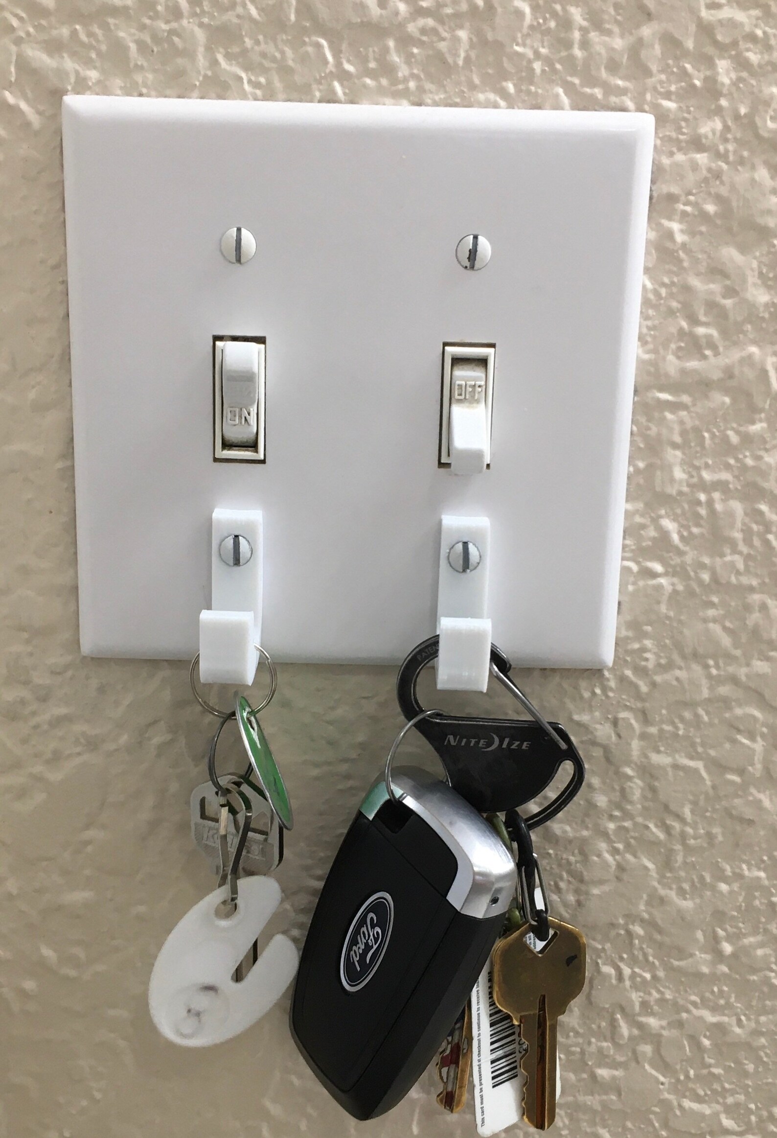 10pack of Single Hook Light Switch Key Hangers with Screws. Etsy