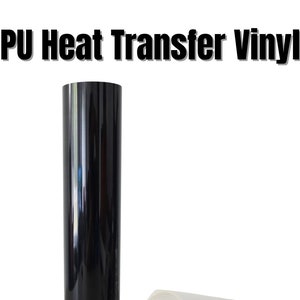 Craftables Black Puff Iron on Vinyl 11 Ft. Roll | Expanding 3D Heat  Transfer Vinyl for Fabrics