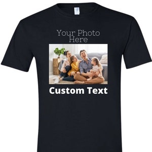 T-shirt Your Photo Here, Graphique de t-shirt personnalisé, T-shirt personnalisé, T-shirt avec image, Impression personnalisée, Cadeau personnalisé, Unisexe, Tissu pour enfant, Grandes tailles