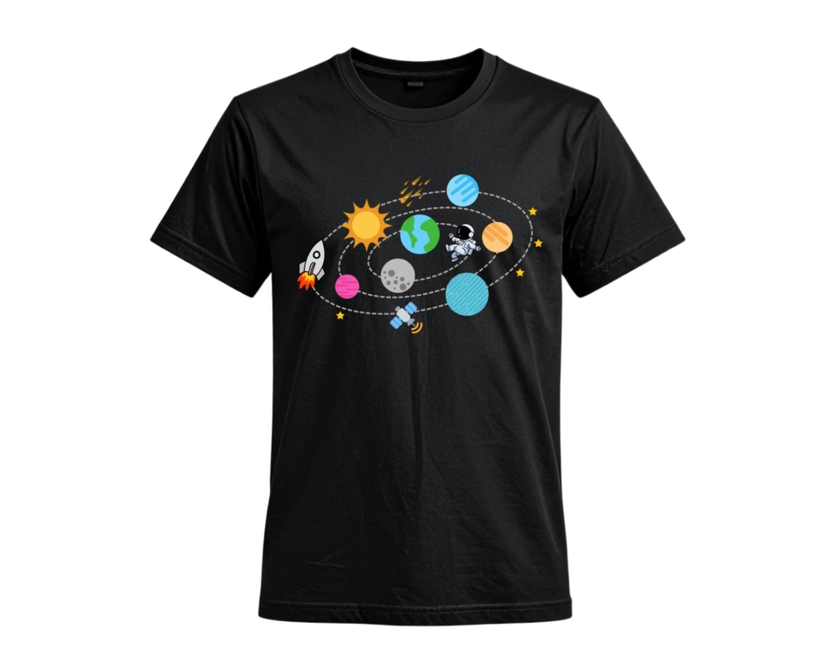 Solar System Graphic T-shirt, Space Party, Astronaut Tee - Etsy