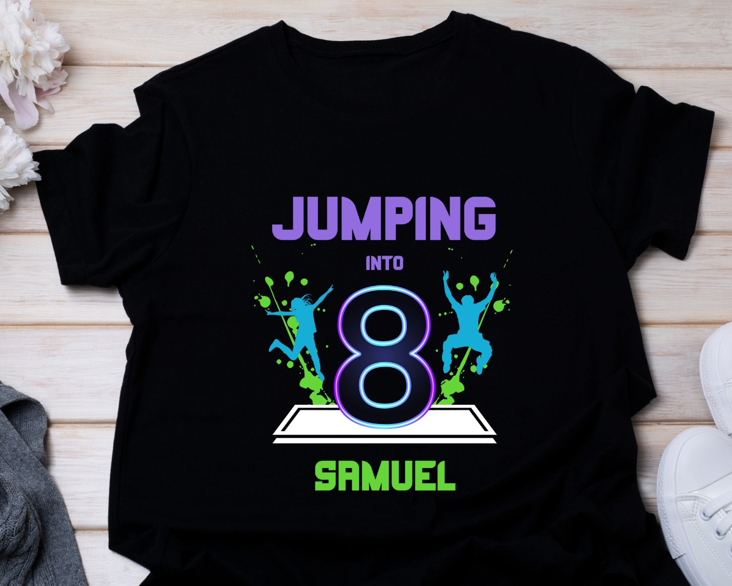 Jump Birthday Party, Trampoline Party, Bounce House Party, Let's Jump Party, Birthday T-Shirts For Kids