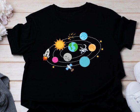 Planets T-Shirt Solar System Tee Planets T-Shirt Solar System Tee