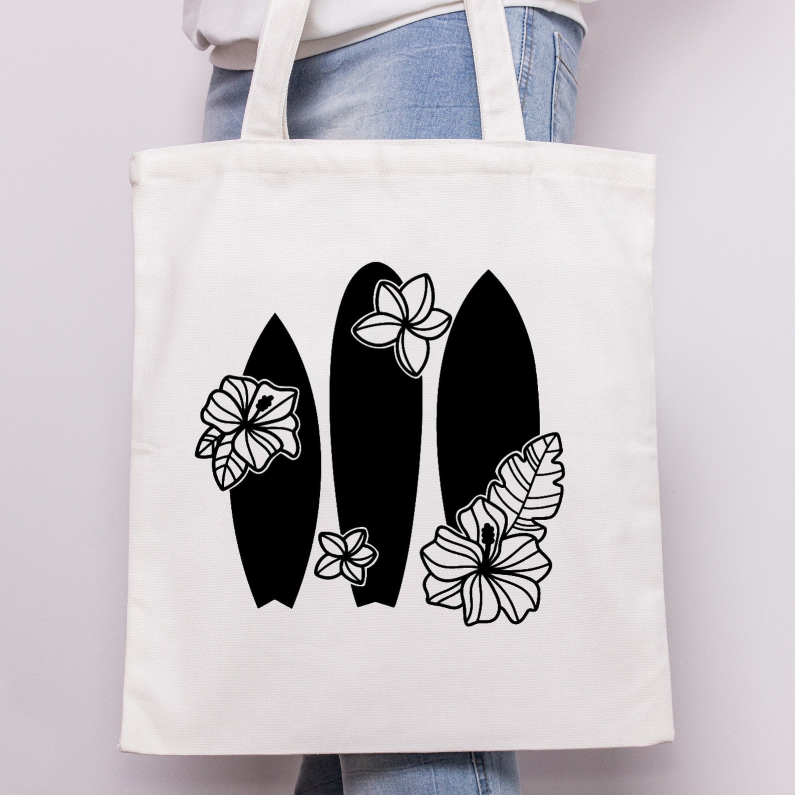 Surf Tote Bag Custom Bag Shopping Bag Reusable Canvas Bag Etsy