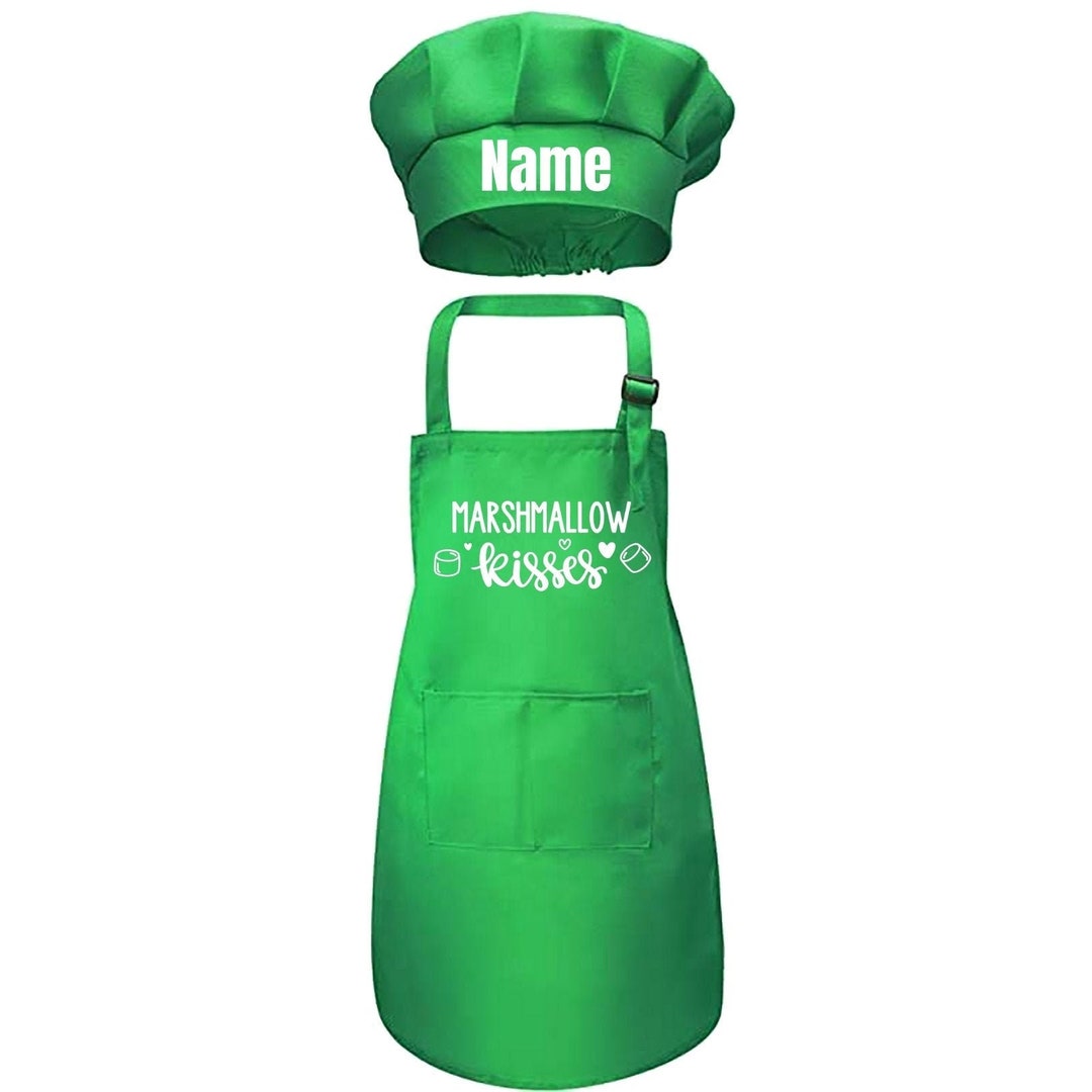 Marshmallows & Kisses Kids Apron Bbq Master Little Baker Etsy