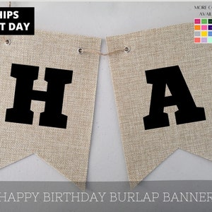 Happy Birthday Banner, Birthday Garland, Birthday Banner, Celebration Bunting, Custom Birthday Banner