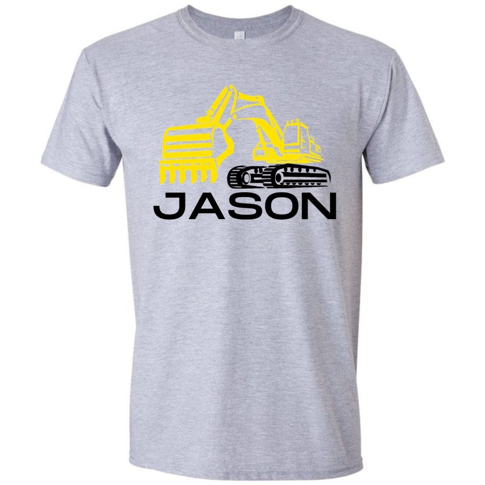 Custom Excavator Tshirt Shirts and Tops Printed T Shirts Etsy