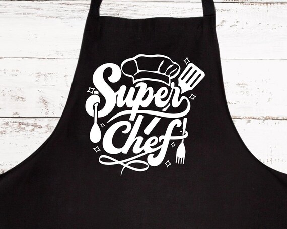 Delantal para personalizar - Super Chef Toque para el cumpleaños
