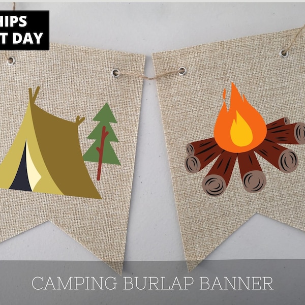 Camping Banner Etsy