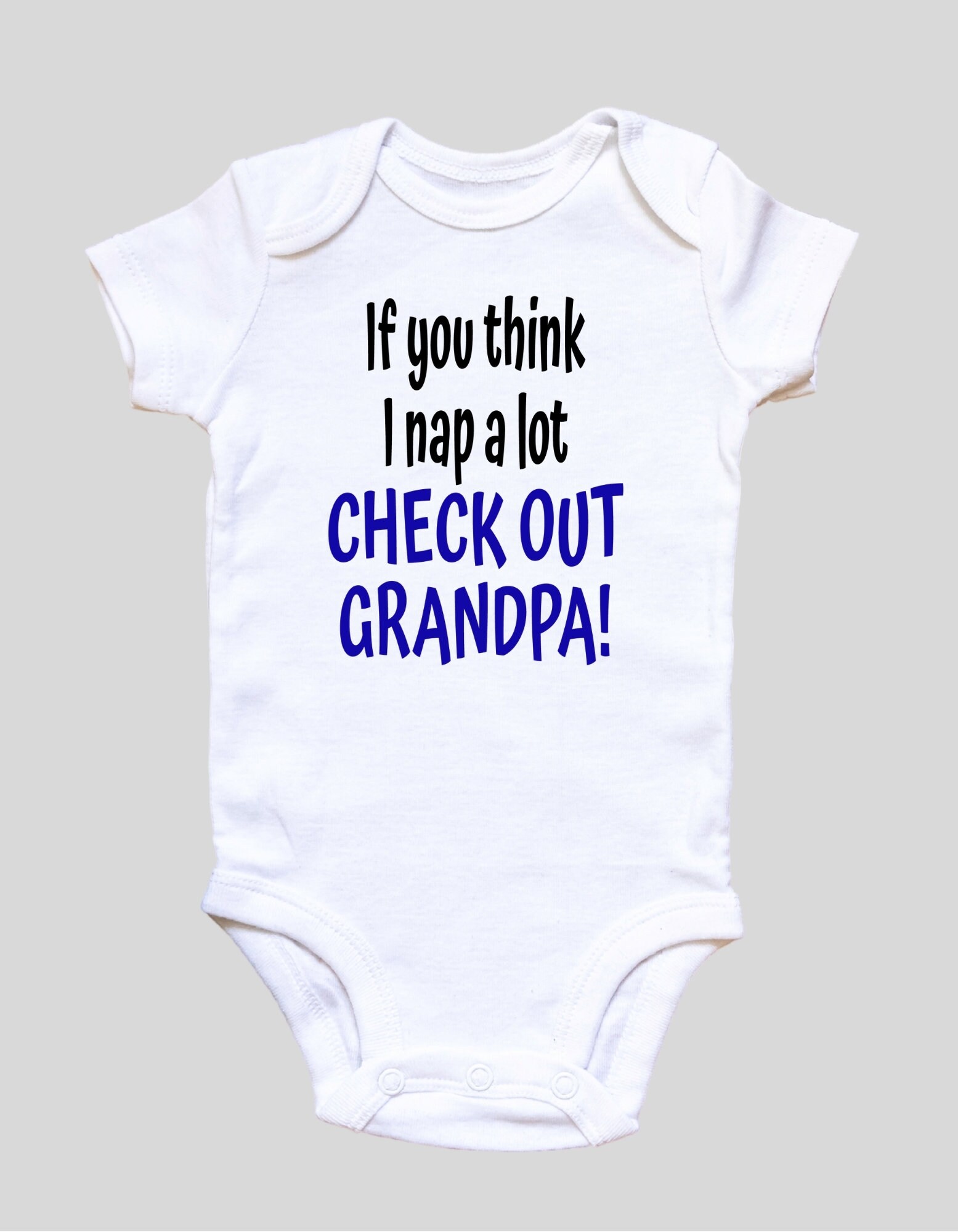 Funny Grandpa & Grandma Onesie New to the Crew First Etsy UK